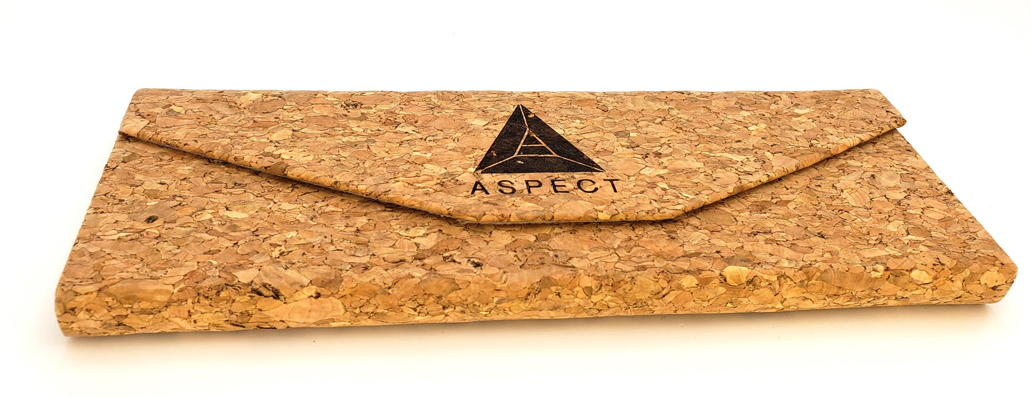 ASPECT Sunglasses: Handmade Zebrawood Arms, Opaque Frame