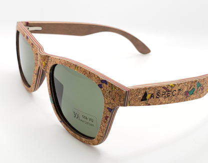 Aspect Sunglasses- All Wood & Cork, Hand Made