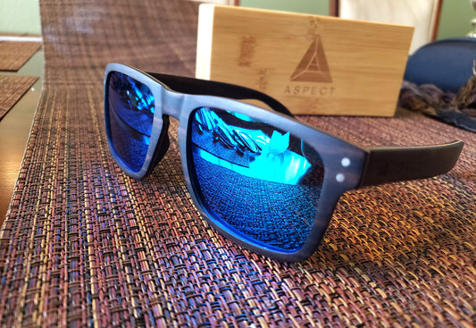 Aspect Sunglasses- All Wood, Hand Made, - Walnut